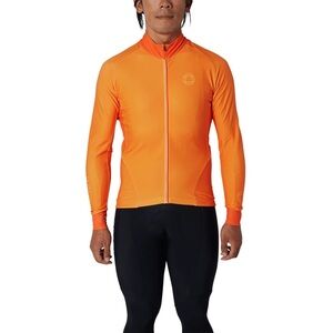 Le Braquet • NWT $190 Thermal Long Sleeve Vest | LOMBARD Tangerine Cycling RW1